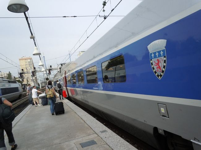 乗車するシートは、１９号車。１号車から歩く歩く。<br />日本の特急電車ぐらいの席です。レンヌまで、２時間の列車の旅。<br />車窓の景色は、酪農国フランスですね。<br />チーズがおいしい訳です。<br />なんだかのんびりした景色のおかげで１時間ほどzzz..<br />