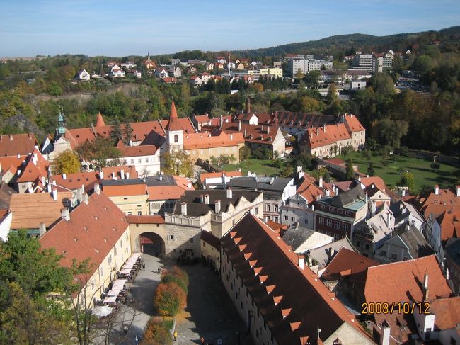 城の塔からみた風景です。