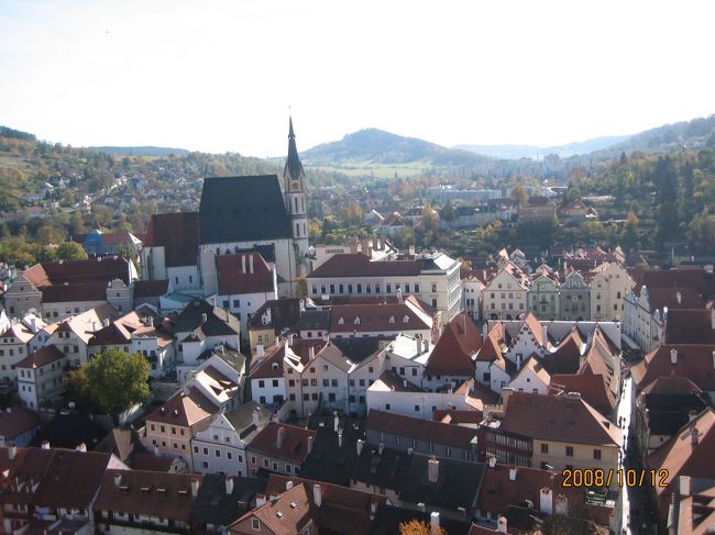 城の塔からみた風景です。