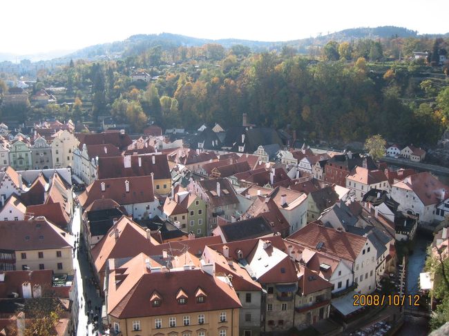 城の塔からみた風景です。