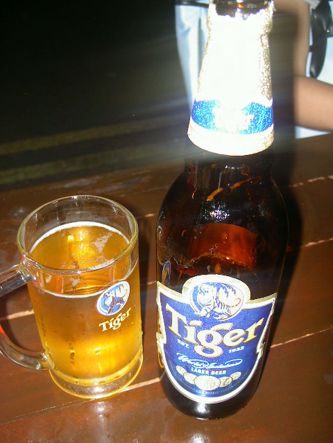 シンガポールのビール・タイガービール<br />基本ビールが飲めないので、お土産にあげた人は美味しいよと喜んでました★