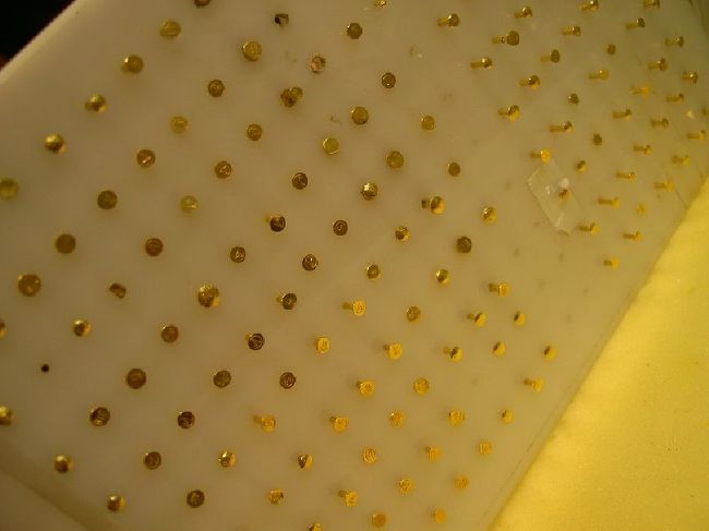 記念に鼻ピアスしてるので、見に行くと鼻の中に<br />なる部分がでかい！インディアの人はどうやってこんなのを鼻につけたの？一番小さいのを購入したけどやっぱり私の鼻ピアスには入らず、削ろうかなと思考中。本物の金だった！