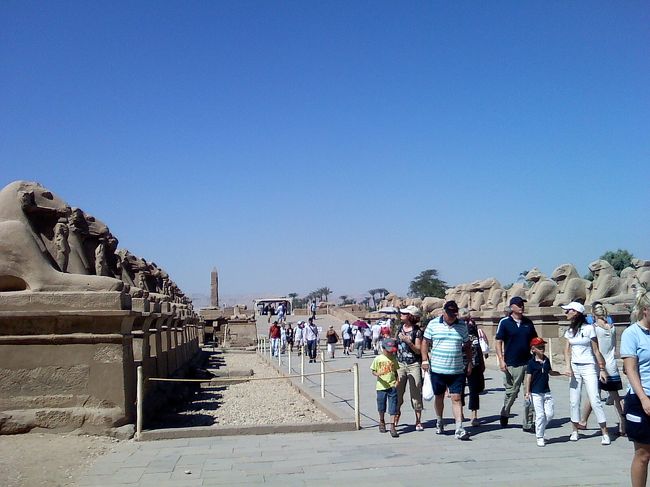 スフィンクスたちが、ずらずら〜。