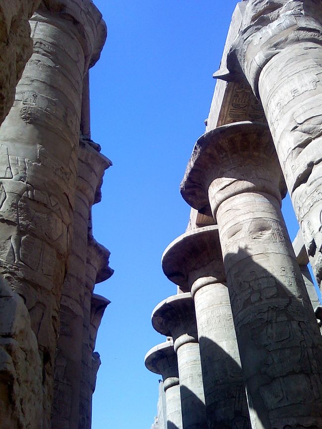 134本の柱が並ぶ、大列柱室。