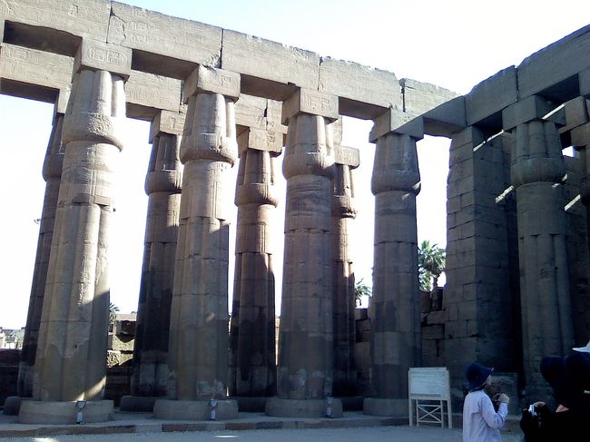 中庭。柱はパピルスをイメージ。