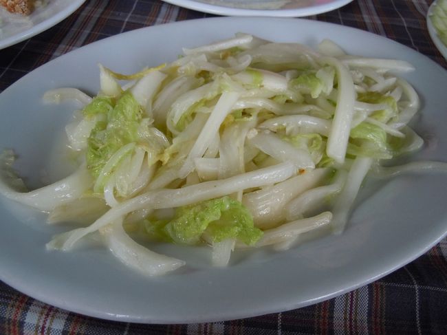 イカと白菜の炒め物