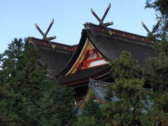 【吉備津神社】
用事を済ませてから、日暮れにはまだ少し時間がありましたので、吉備津神社へ。
２０分ほどの駆け足拝観です。
