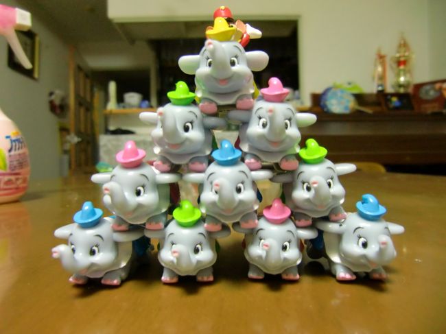 ダンボのおもちゃも同じような体系にしました。<br /><br />これは簡単でした。<br /><br /><br />