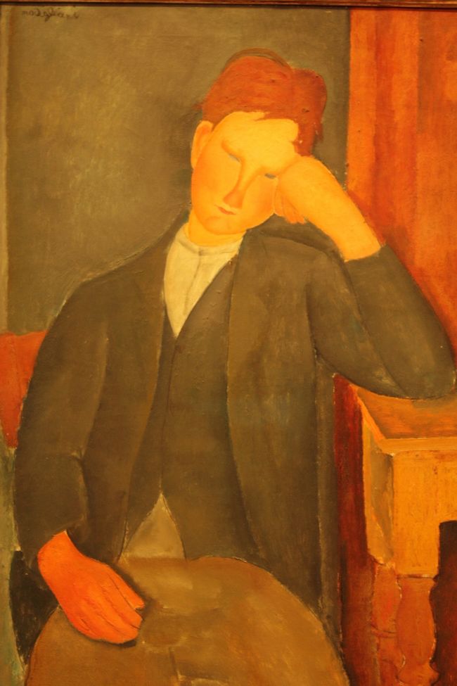 　<br /><br /><br /><br /><br /><br /><br /><br /><br /><br /><br />　モディリアーニ「若い見習い職人」<br /><br /><br />オランジュリー美術館で何か購入すると、この作品がプリントされた袋に入れてくれます。<br />