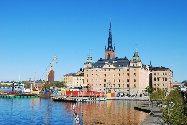 リッダーホルム教会。<br /><br /><br />このアングルの写真が、当時のトーマスクック時刻表の表紙だった。