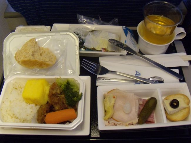機内食<br /><br />鳥の竜田揚げ<br /><br />美味しかったです。