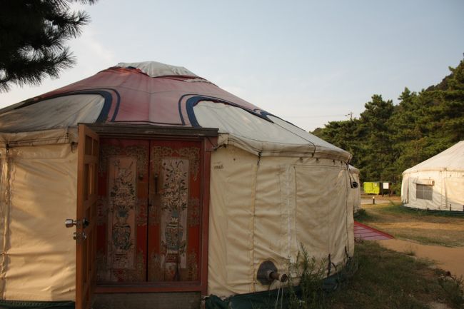 　<br />本日はパオに泊まります！<br /><br /><br />内モンゴル以来のパオ泊です。<br /><br /><br />中にはベットが4台入っています！<br /><br />広々快適♪<br /><br />8月のクーラーなしは心配でしたが、夜は涼しかったです。