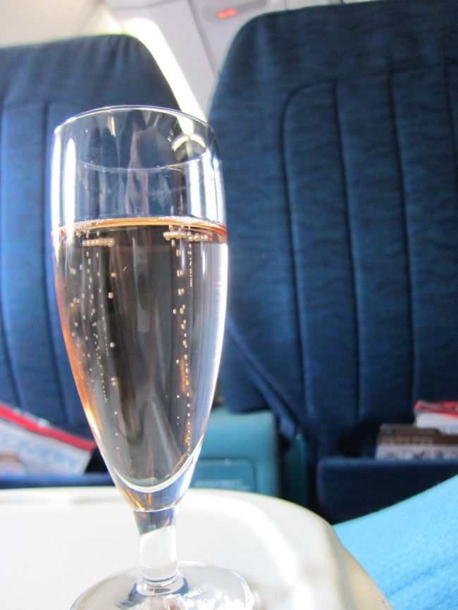 やっぱり、ウェルカムドリンクはシャンペンです。