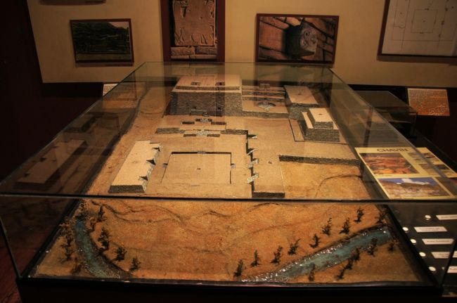 遺跡の模型による解説も置かれていて、わかりやすくなっていました。<br />