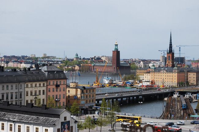 セーデルマルム島の展望台よりガムラ･スタンを見る。
