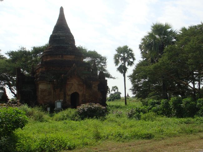 ニャウンウー村から離れて行くと、道の両側に遺跡が並び始めます。こんだけあると、確かに全部は見れんね。