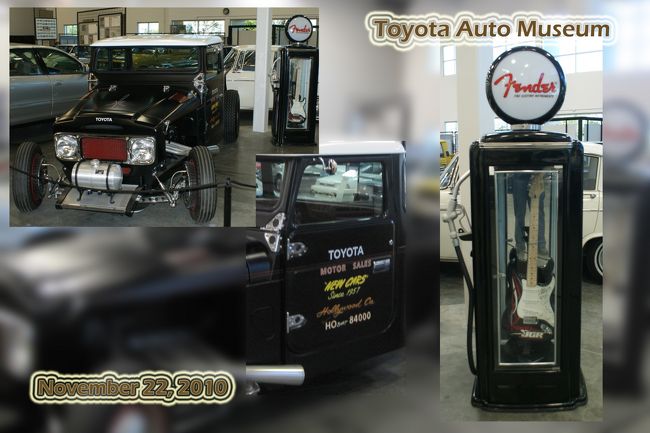 古いトラック。　　　右側の古いガソリン　ポンプの様な物の中に　フェンダーのギターが入っています。<br /><br />何か理由があるようですが、ガイド無しのツアーなので写真だけ。