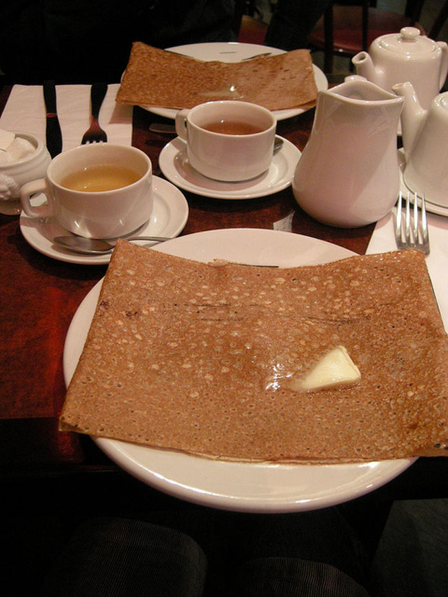 途中でガレットを。