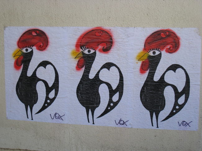 ポルトガル名物のガロの落書き。。。