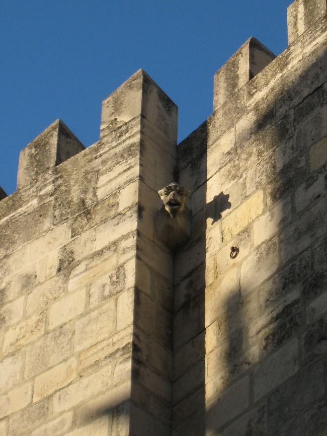 サン・ジョルジェ城の外壁。<br />サン・ジョルジェ城の入り口は南側西寄りにあるのですが、某ガイドブック（２冊とも。かなりメジャーな本です）に入り口の位置が書いてないんです。何で書かない！？お陰で結構大きい城の周りを城壁沿いにえんえんと歩きました。