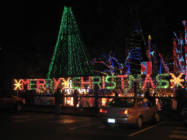 １７時の閉館まで水族館を楽しみ、<br />次はクリスマス時期のイベント、<br />ブライト・ナイツ・イン・スタンレーパークへ。<br />