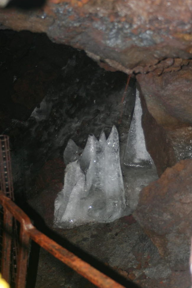 氷が残っています。