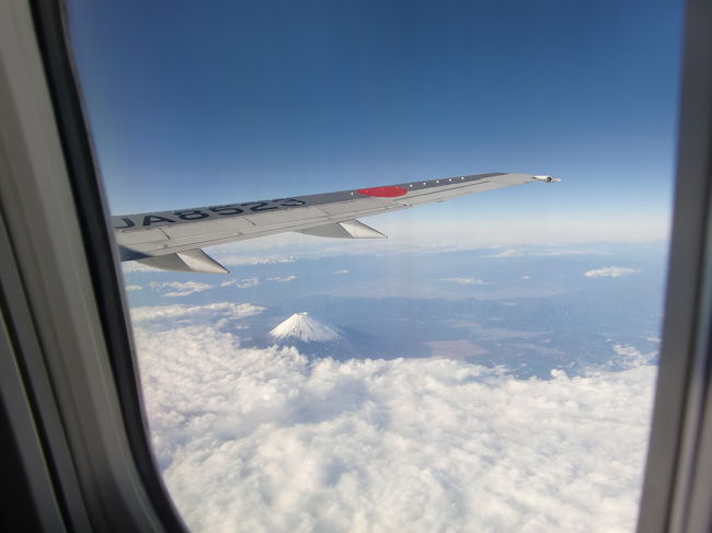 富士山が見えてきました。