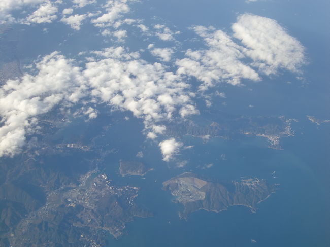 上空から志摩付近の風景。