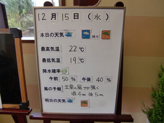 あいにく天気が良くないようです。