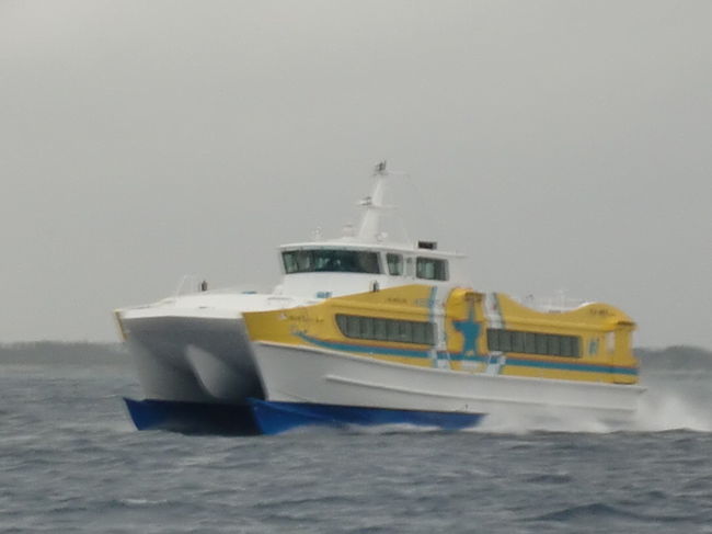 波照間海運の新型双胴船「ぱいぱてぃろーま」です。<br /><br />日本最南端の有人島・波照間島からやってきた船です。