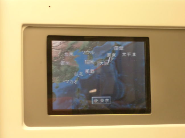 個人用モニターではゲームなども楽しめるようですが、<br />フライトマップが一番ワタクシの趣味に合っています(笑)