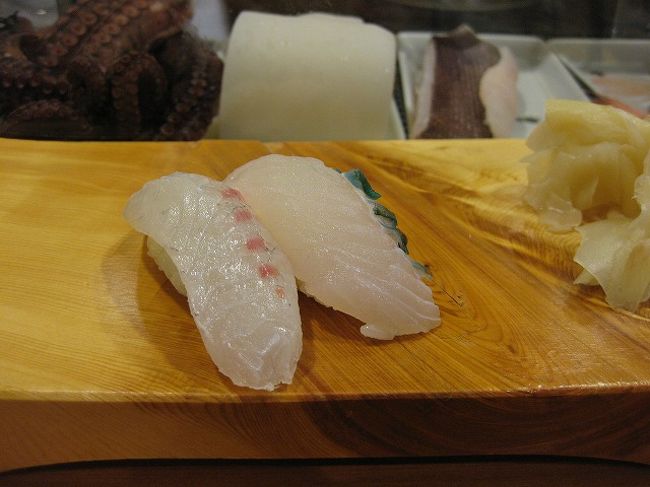 とりあえず１貫ずつ握ってもらいました。