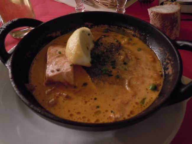 メインは、魚介のスープ。<br />疲れた体に、優しいスープです。