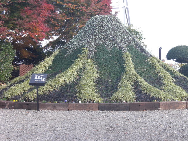 山頂にも小さな富士山があった。