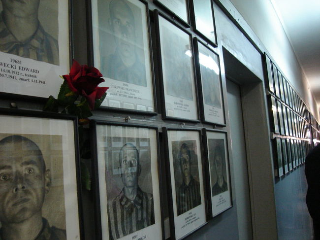 第6ブロック内<br /><br />アウシュビッツ収容所のファイルには、男女合わせて40万人の囚人のデータが入れられていた。そのうちアウシュビッツやほかの収容所へ移送後、あるいは撤退の時に約34万人が命を奪われた。囚人にとって一番の苦しみは、囚人を確認するための点呼であった。点呼は時には数時間、または十数時間も続いた。たとえば、1940年7月6日の点呼は19時間も続けられた。収容所当局は、懲罰のための点呼もたびたびおこなった。その時には囚人たちはかがんだままの姿勢で、または数時間も手を挙げたまま、その点呼を受けなければならなかった。