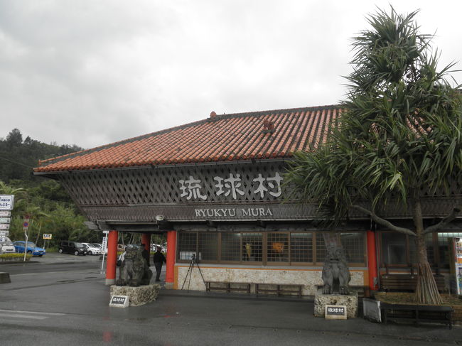 沖縄自動車道に乗って、琉球村へやってきました！<br />沖縄自動車道は無料なんですが、空いてて走りやすかったです♪<br /><br />とはいえ、沖縄の道は石灰が含まれていて雨の日は特にスリップしやすいとレンタカー屋さんで聞いていたので、ゆっくり走って来ました。<br /><br />雨の日の沖縄の運転は要注意ですね！