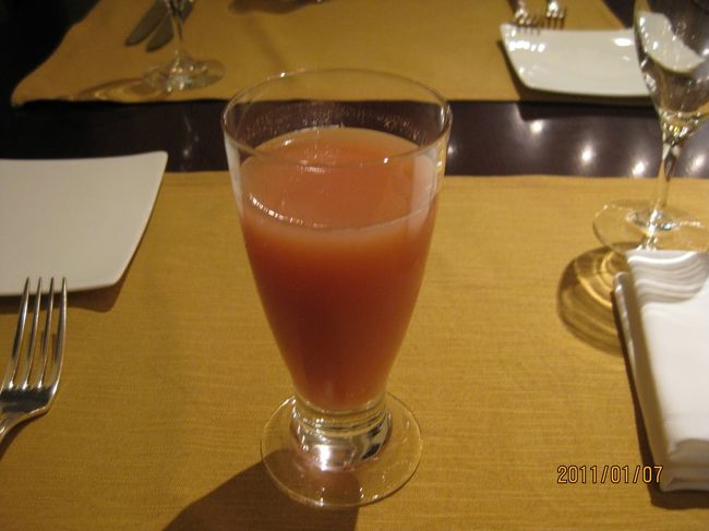 ドリンクは健康ジュース