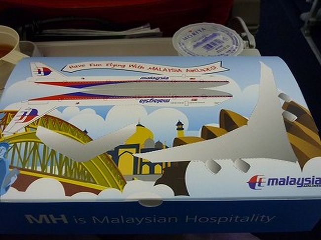 チャイルドミールはボックスに入っていてふたの部分で紙飛行機が作れるようになっています。