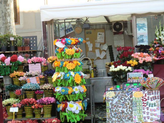 ランブラス通りの花屋