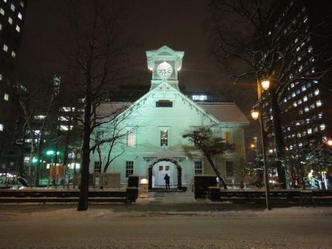 こりゃね、無理、わたしにゃ生活できません。<br />さすがに観光客の姿もほとんどみえない時計台。