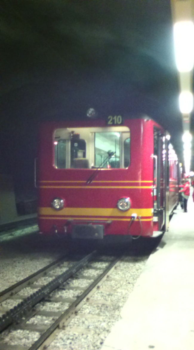 HISのヨーロッパ３カ国ツアーでドイツの次に来たスイス☆<br />４０００ｍ越えのユングフラウヨッホを<br />登山鉄道で登ります^^<br />あいにく、下界も曇天だったので、上はもっと寒かろう…<br />と、ゴーテックのジャケットの下にフリースを着込んで、足は登山用の靴。<br />完全防備で行きました(^^;<br />でも８月のツアーだったので、一緒に行った人の中には、薄着の人も。<br />