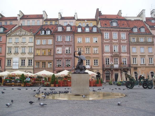 旧市街広場。ここがメインというか、ここだけのためにワルシャワに行ったようなものです。