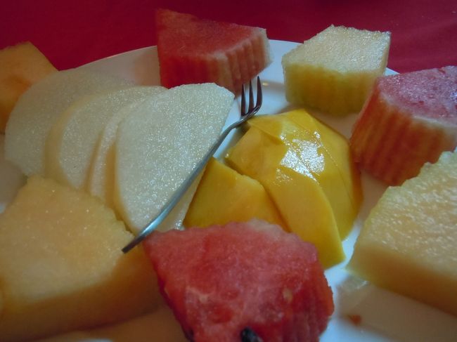 最終日朝ごはん<br />マンゴーおいしかった！