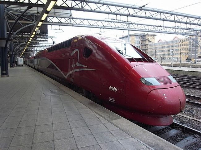 ブリュッセルMIDI駅より、タリスに乗り込みます。