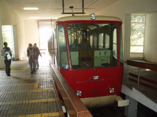 登山鉄道でスタリー・スモコヴェツへ戻ります。