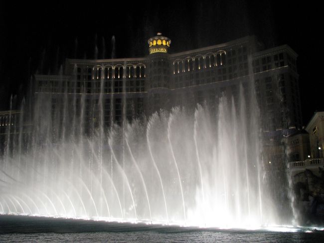 同じくホテル「べラージオ」の噴水ショーを撮影