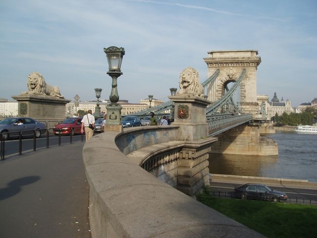 下ってくさり橋を歩きます。