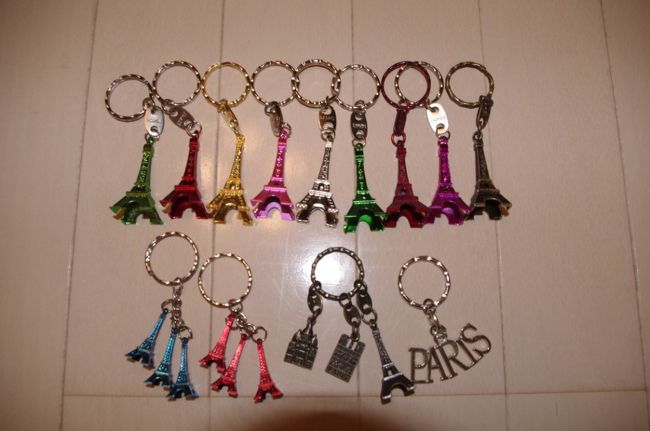 エッフェル塔近くのお店で買ったキーホルダー。