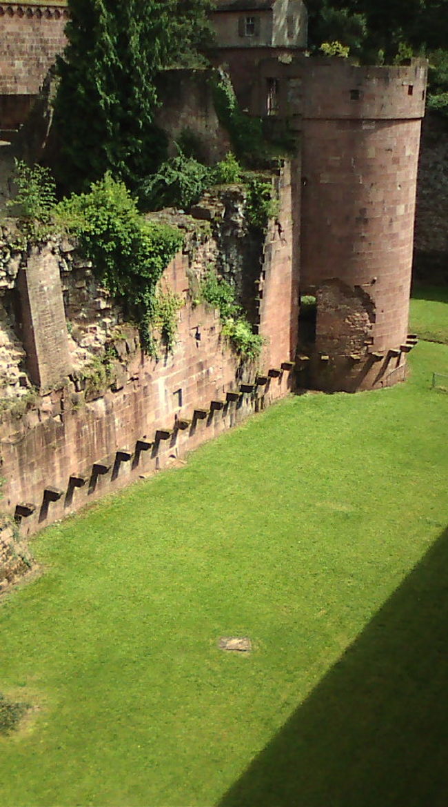 芝生の緑がとってもきれいでした！！古城とのコントラストがなんとも言えずいいなぁ。