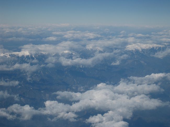 日本列島の背骨、南アルプスも雪化粧